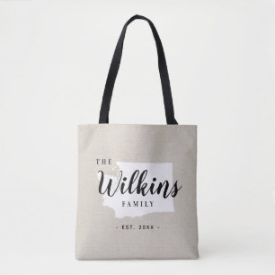 Bolsa Tote State Monogram de la familia Washington