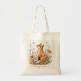 Bolsa tote Stay Wild Fox Wildflower Woodland Fox