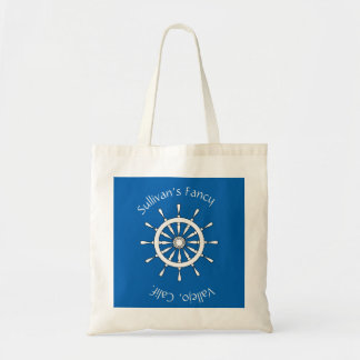 Bolsa Tote - Texto curvo alrededor del anclaje de 