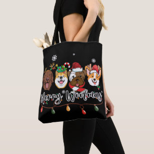 Bolsa Tote Tipografía Feliz Woofmas