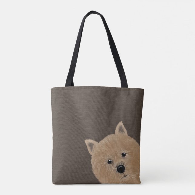 Bolsa tote total de Norwich Terrier (Reverso)