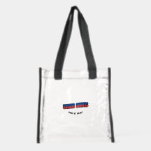 Bolsa Tote Transparente 3D Retro Personalizada de