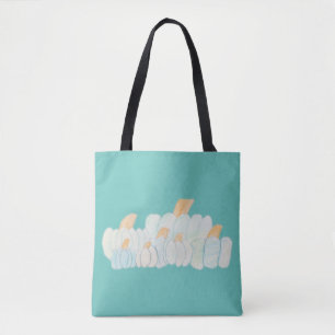 Bolsa Tote Trick-or-Tret de parche de calabaza ver