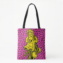 Bolsa tote Vana DeVinyl™/estampado de leopardo