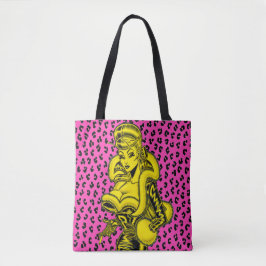 Bolsa tote Vana DeVinyl™/estampado de leopardo