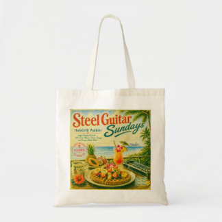 Bolsa Tote Vintage Waikīkī Steel Guitar Sundays