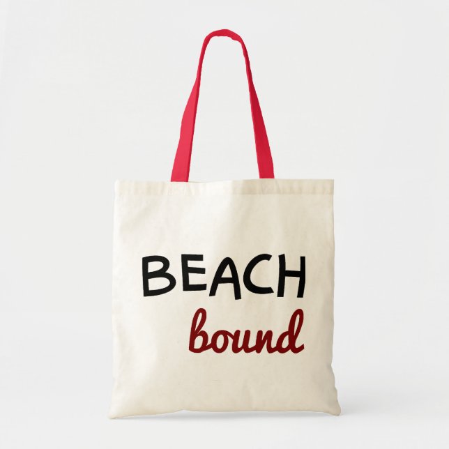 Bolsa Tote Zazzle Beach Bound (Frente)