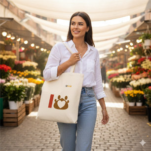 Bolsa Totebag Corazón de Mamá de Gato – Regalo Mín