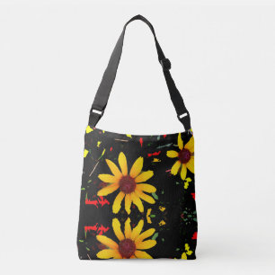 Bolsa Totebag de Girasol Amarillo / Confeti Negro