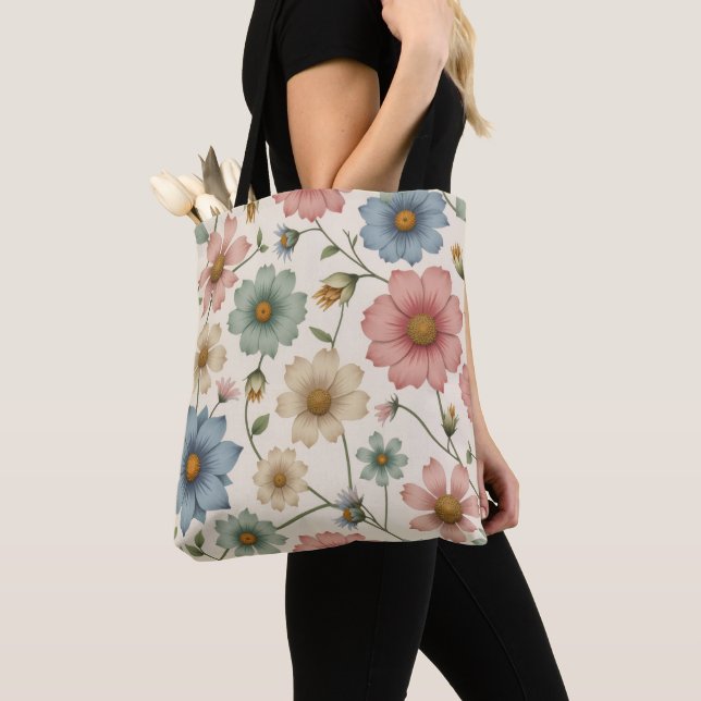 Bolsa Totebag Floral Electric Works™ (Detalle)