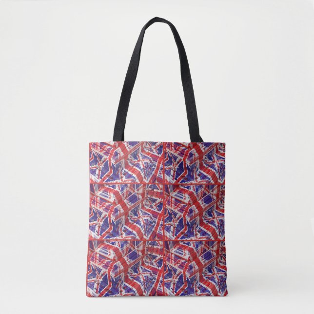 Bolsa Totebag Fractal Union Jack (Anverso)