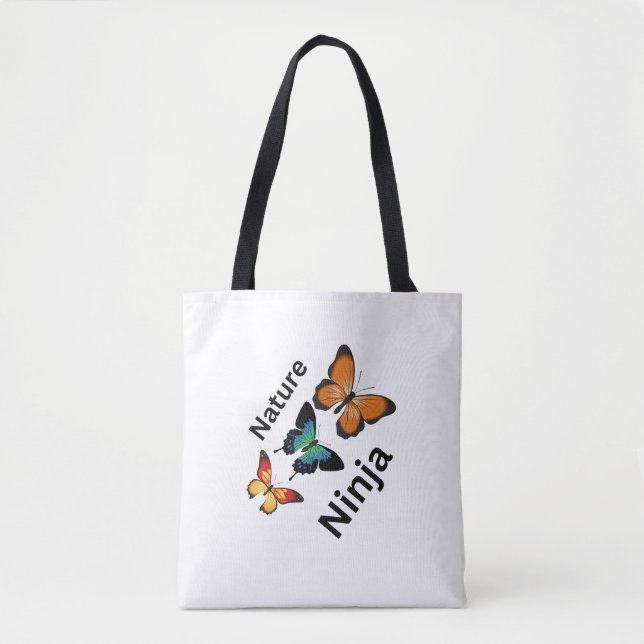 Bolsa Totebag “Nature Ninja” con estilo – Reutiliz (Anverso)