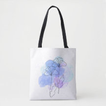 Bolsa Totem Floral Abstracta Minimalista