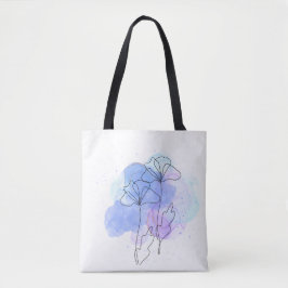 Bolsa Totem Floral Abstracta Minimalista