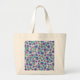 Bolsa Totera con Patrón Floral Abstracto