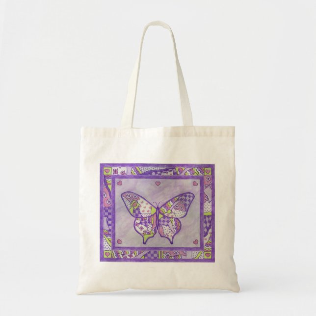 Bolsa Totera de Colcha de Mariposa (Frente)