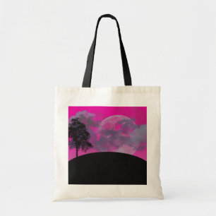 Bolsa Totera de Luna Nublada Abstracta