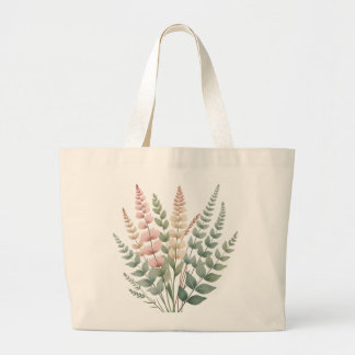 Bolsa Totera de Patrón Floral Botánico Estético de