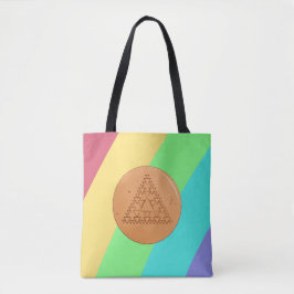 Bolsa Totera de Triángulo de Caramelo Dalgona