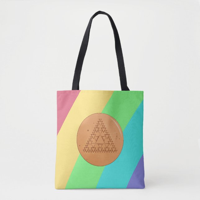 Bolsa Totera de Triángulo de Caramelo Dalgona (Anverso)