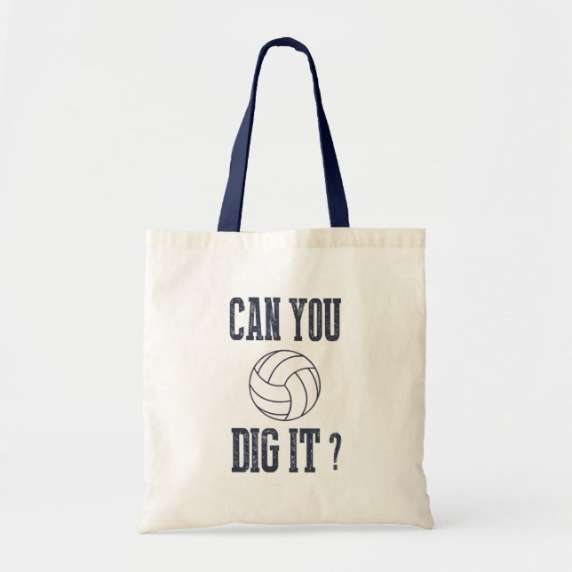 Bolsa Totera de Voleibol Zazzle Can You Dig It (Frente)