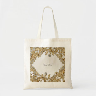 Bolsa Totera Dorada Decorativa