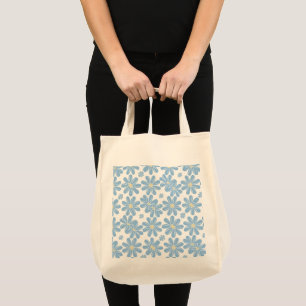 Bolsa Totera - Estampado Floral Azul