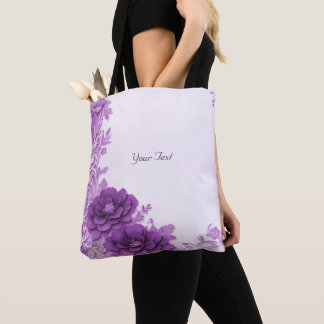 Bolsa Totera Flores Purpúreas Florecen
