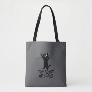 Bolsa Totera Gato Negro Agente Minúsculo del Caos