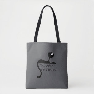 Bolsa Totera Gato Negro Pequeño Agente del Caos
