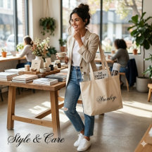 Bolsa Totera Jumbo con Texto de Nombre Personaliza