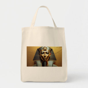 Bolsa Totera Línea de Arte de Nefertiti Dorada – E