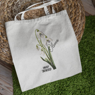 Bolsa Totera Nombre Flor de Nacimiento Enero Galan