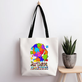Bolsa Totera Rompecabezas de Chica de Conciencia d