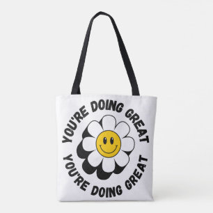 Bolsa Totera Sonriente Retro Motivacional - Vibra 
