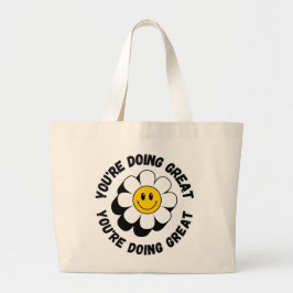 Bolsa Totera Sonriente Retro Motivacional - Vibra