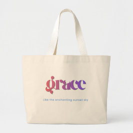 Bolsa Totera Tipografía Gradiente Atardecer