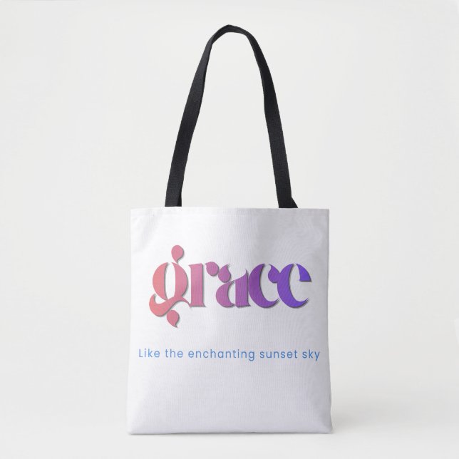 Bolsa Totera Tipografía Gradiente Atardecer (Anverso)