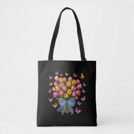 Bolsa Totera Tulipanes y Mariposas
