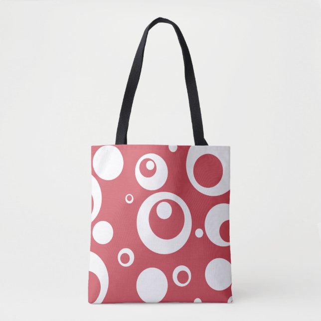 Bolsa Totte de Burbuja Rosa Frambuesa con Círculo  (Anverso)