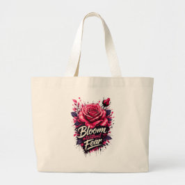 Bolsa Totte Jumbo Floral Rosa Sin Miedo