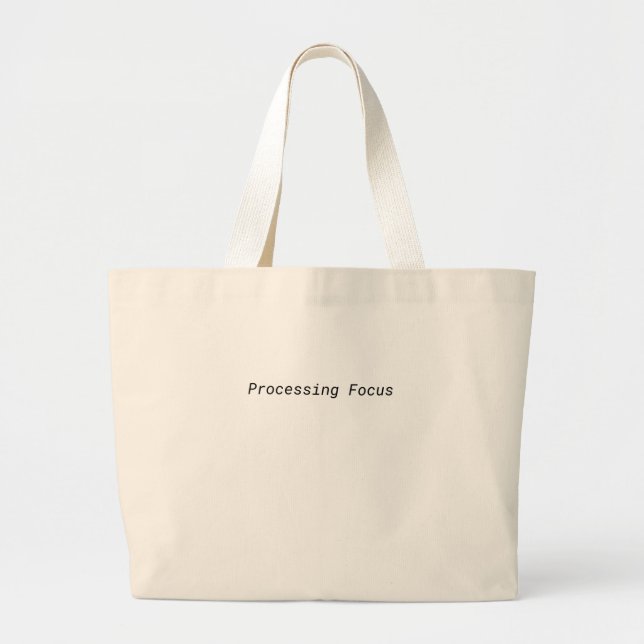 Bolsa Totte Minimalista Jumbo Processing Focus (Frente)