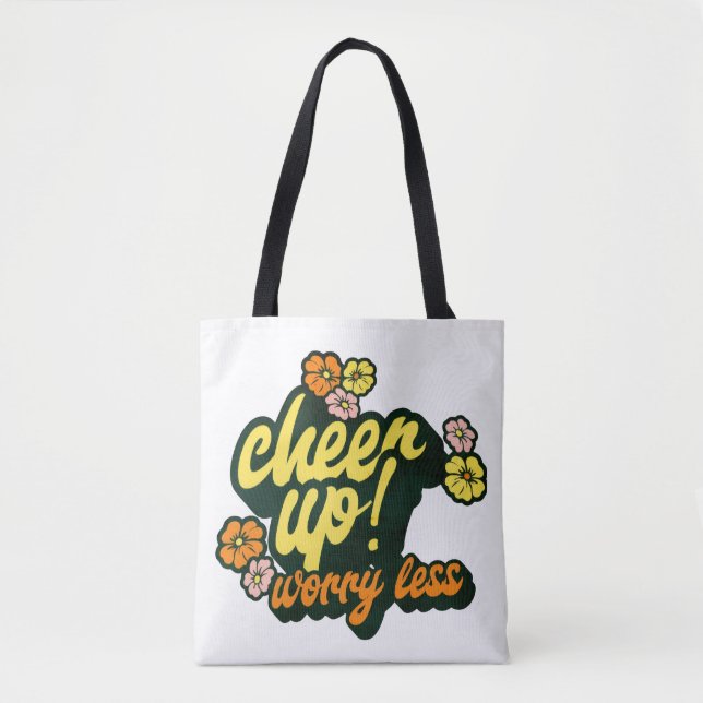 BOLSA TOTTE PARA MUJERES ANÍMATE Y PREOCÚPATE MENO (Anverso)