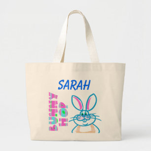 BOLSA TOTTE PERSONALIZADA CONEJO DE PASCUA