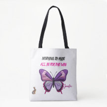 Bolsa Transparente de Mariposa Floral Moderna Esté