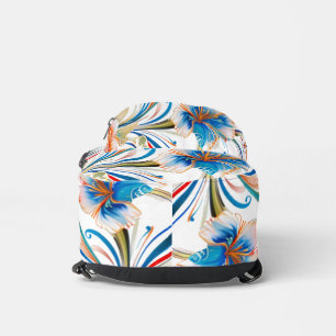 Bolsa transversal con flores de acuarela vibrantes