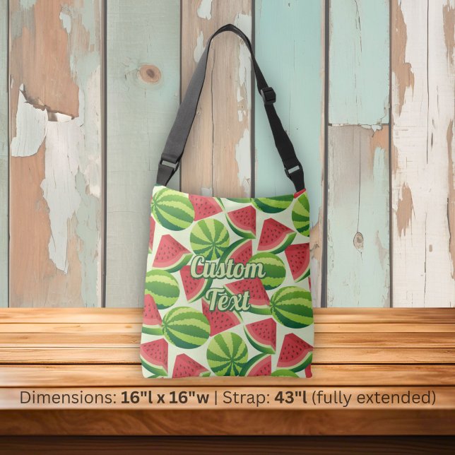Bolsa transversal con patrón de sandía (Subido por el creador)