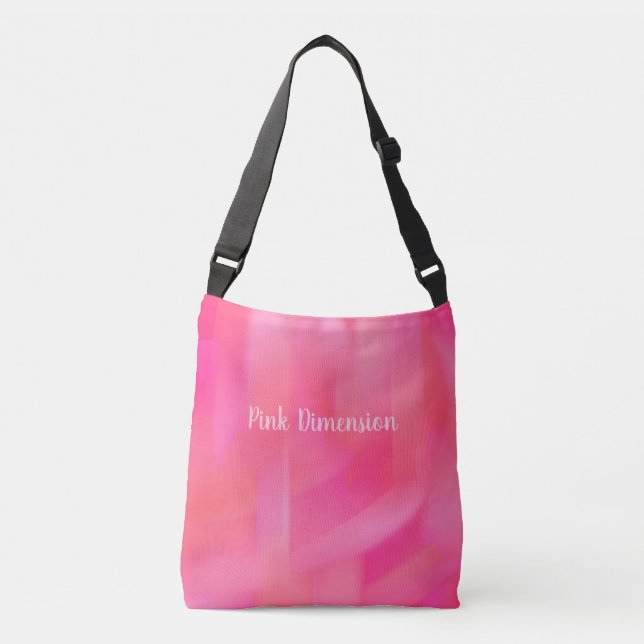 bolsa transversal de dimensión rosa (Anverso)