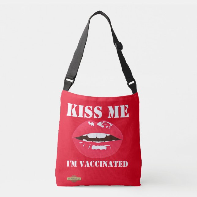 bolsa transversal "KISS ME" (Anverso)