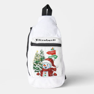 Bolsa transversal personalizada - Winter Wonderlan
